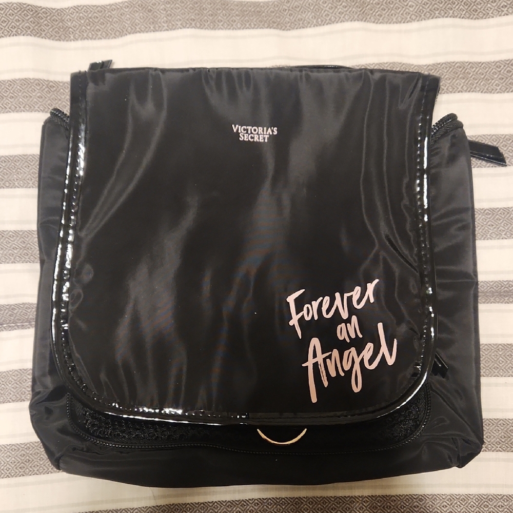 Victoria's Secret Black Cosmetic Bag - Forever an Angel - Picture 1 of 3